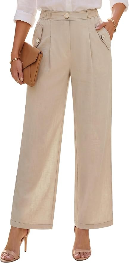 Blooming Jelly pleated wide leg business casual slacks