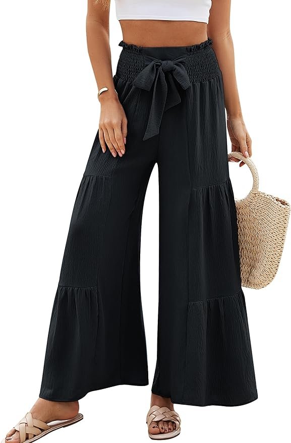 Blooming Jelly high waist wide leg vacation pants